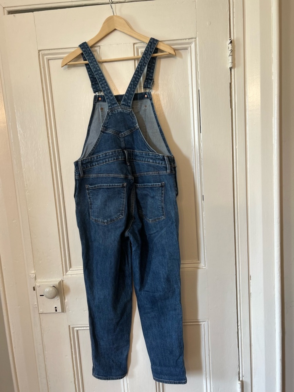 County Fair Old Navy Dark Blue Denim Women’s Overalls - Picture 2 of 9